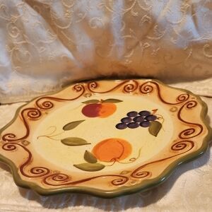 Handpainted Medici,Decorative Fruit Pattern Plates 2.Original Price $40 for 1
